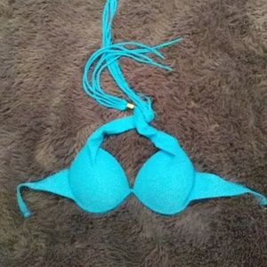 Teal bathing suit top